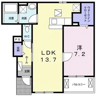 ユレナ24【1階】の間取り
