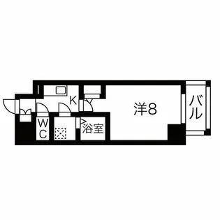 エスリード栄 THE PARK【5階】の間取り