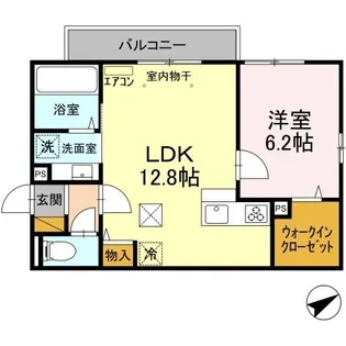 ボヌール【1階】の間取り