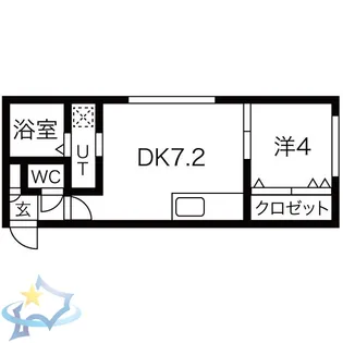 グランデ円山【4階】の間取り