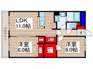 フォレスト・コート【1階】の間取り