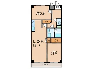 PRIMAVERA UOZAKI【2階】の間取り