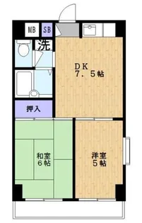 クレセント南千住【4階】の間取り
