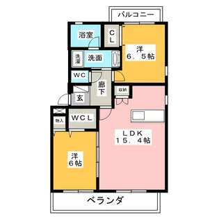 リープタウン大和北館【1階】の間取り