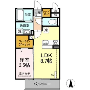 メゾン・ド・リアン【2階】の間取り