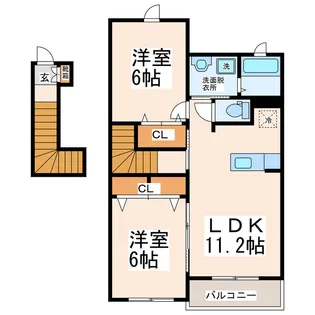 ニューアラモードII【2階】の間取り