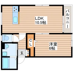 PrimRose船岡A棟【2階】の間取り