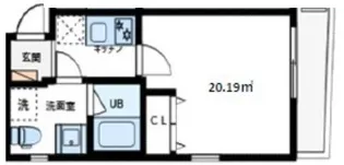 EXENTIA-NISHIARAI【1階】の間取り