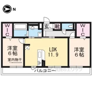 シャルマンコートドゥ【3階】の間取り
