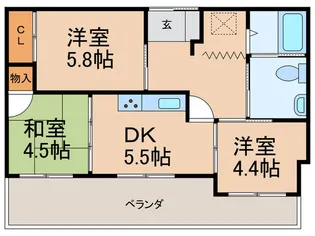 アイビーフラッツ【4階】の間取り