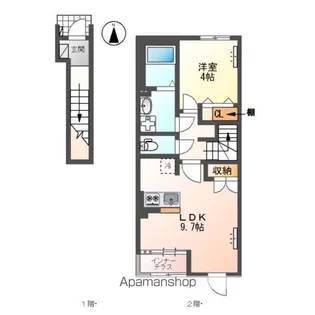 ソレイユ今嶺【2階】の間取り