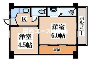 ビレッジハウス加田【3階】の間取り
