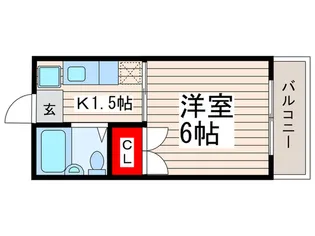 コーポT&T平石【2階】の間取り