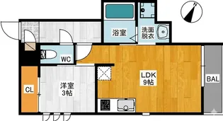 Grandtic Park side大橋【1階】の間取り