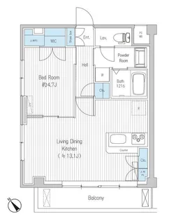 さくらクレール代々木公園【2階】の間取り