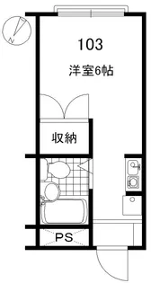 フ・トゥールサハラ【1階】の間取り