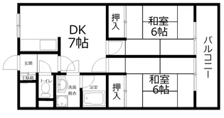 コーポ米沢【4階】の間取り