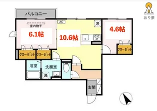 CASA BIANCA【2階】の間取り