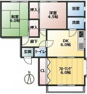 第一サンハイツ【2階】の間取り
