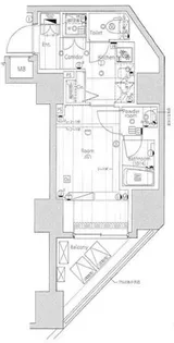 プレミアムキューブG渋谷神南【9階】の間取り
