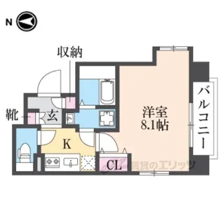 アドバンス京都デタンデュ【7階】の間取り