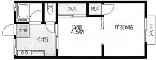 宝ハイツ【2階】の間取り