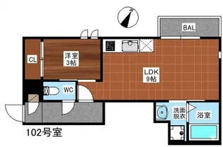 Grandtic Park side大橋【1階】の間取り