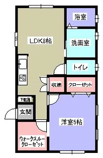 フランネル【2階】の間取り