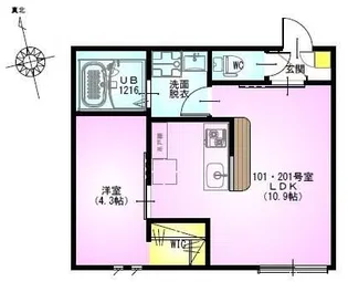 REGALEST 片倉町【2階】の間取り