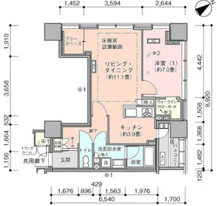 横浜ヴェールタワー【16階】の間取り