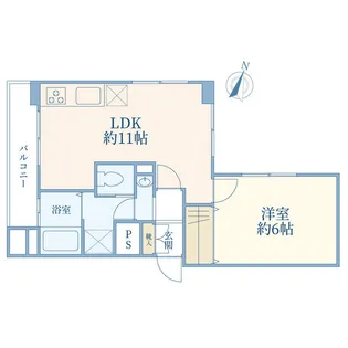 自由が丘第1マンション【3階】の間取り