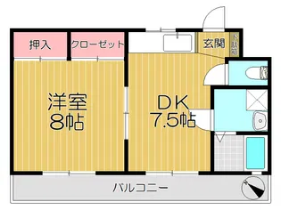 ロイヤルコート(ネット付き物件)【3階】の間取り
