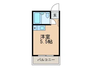 ウィングハイツ扇町【4階】の間取り