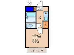 カ-サ出口【2階】の間取り
