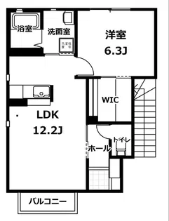 アフィネB棟【1階】の間取り