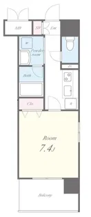 ボーベル玉造【9階】の間取り