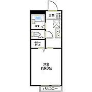 メゾンエススリーB【1階】の間取り