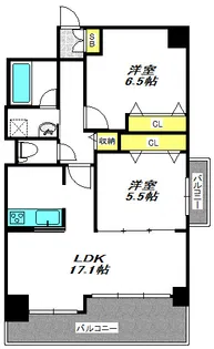 AD-HOC江坂【5階】の間取り