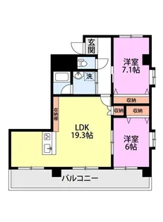 サンパティオ小針【5階】の間取り