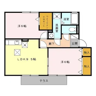 プラムコート【1階】の間取り