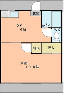 コーポ藤の木【2階】の間取り
