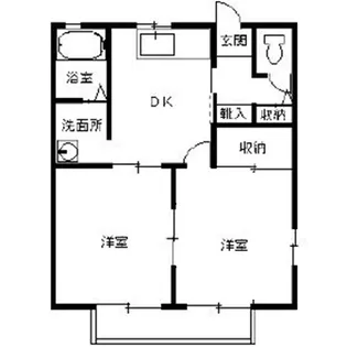 サンハイム富澤【1階】の間取り