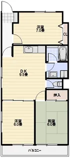 サンヒルズI【1階】の間取り