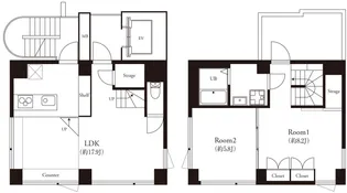辰巳アパートメントハウス◆最上階ペントハウス◆受賞多数デザイナーズ物件【9階】の間取り