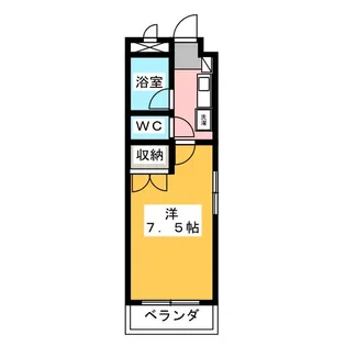 湯口マンション【2階】の間取り
