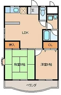 ラ・セゾン・フォレスト【2階】の間取り