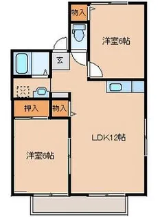 フリーデン安居野【2階】の間取り