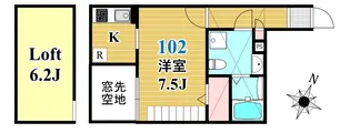 ポーラスター参宮橋【1階】の間取り