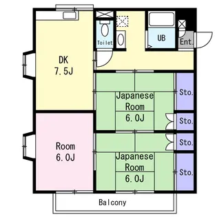 コーポ斉藤 B【3階】の間取り