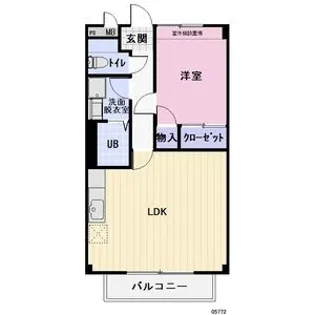 ハイツ功城【1階】の間取り